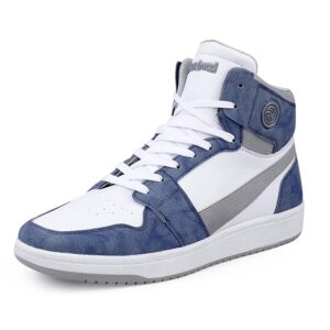 Men's Fashion Sneakers Lace-Up Trainers Basketball Style Walking Shoes